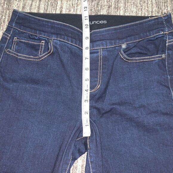 Maurice’s Women’s Small Medium Dark‎ Wash Blue Pullon Pants Jeans Stretch - Picture 5 of 7